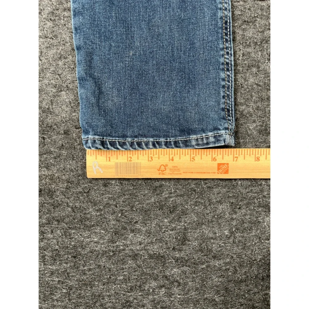 Rock & Republic Straight Jeans Mens 30x30 Blue Excellent Embroidered Pockets